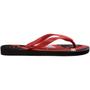 Imagem de Chinelo Havaianas Top Marvel Logomania Menino - Preto e Vermelho