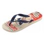 Imagem de Chinelo Havaianas Top Marvel LogoMania Unissex Bege