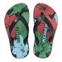 Imagem de Chinelo Infantil Kenner Summer Hibisco Kids - Preto e Verde