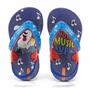 Imagem de Chinelo Infantil Menino Klin Acqua Print Azul Royal/Laranja