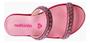 Imagem de Chinelo infantil rasteirinha molekinha strass cristal rosa 