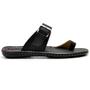 Imagem de Chinelo Masculino Conforto Couro Preto