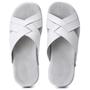 Imagem de Chinelo Masculino Couro Legítimo Casual Branco R11