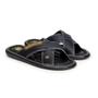 Imagem de Chinelo Masculino De Couro Legitimo Solado Antiderrapante Leve Macio Confortável Casual Moderno Moda Atual 2024