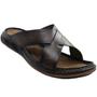 Imagem de Chinelo Masculino Slide Gaspea Casual Dia a Dia Passeio em Couro Conforto Levitech Pegada 134102