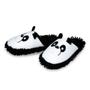 Imagem de Chinelo Pantufa Panda Preto E Branco Com Solado De MOP Adulto E Infantil Unissex