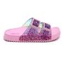 Imagem de Chinelo Plugt Infantil Menina Slide  Fivelas Animal Print Rosa 