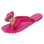 Imagem de Chinelo Rasteira Feminino Com Laço Coração moda confortável antiderrapante Miss Miss Ref 10150