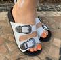 Imagem de Chinelo Rasterinha Feminina Moleca Com Fivelas