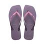 Imagem de Chinelo sandalia havaianas femininas slim square glitter