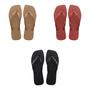 Imagem de Chinelo sandalia havaianas femininas slim square logo metal