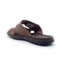 Imagem de Chinelo Slide Casual Em Couro Pegada Masculino Adulto - Ref 131283-01