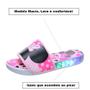 Imagem de Chinelo Slide Criança de Led Luz Pisca Infantil Juvenil Feminino Meninas Rosa