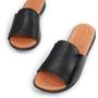 Imagem de Chinelo Slide em Couro com Laser AF0303 Preto Usaflex