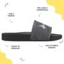 Imagem de Chinelo Slide Infantil Masculino Rider Player Confortável e Resistente Preto/Branco