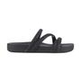 Imagem de Chinelo Slide Zaxy Glitter Feminino Bege Preto