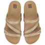 Imagem de Chinelo Slide Zaxy Glitter Feminino Dourado