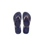 Imagem de Chinelo Slim Feminino Nautical Azul/Rose Gold Havaianas