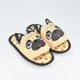 Imagem de  Chinelo Térmico Pantufa Pelúcia Pug Sandalia Sola Antiderrapante Quentinho Feminino Conforto Menina