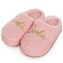 Imagem de Chinelos Barbie para crianças e mulheres Extra Cozy Fuzzy House Slip On