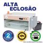Imagem de Chocadeira Elétrica ALTA ECLOSÃO Automática 120 ovos Trivolt com carregador embutido Controlador de Temperatura PID com 4 ventiladores e ovoscópio