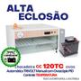 Imagem de Chocadeira Elétrica ALTA ECLOSÃO Automática 120 ovos Trivolt com carregador embutido Controlador de Temperatura PID com 4 ventiladores e ovoscópio