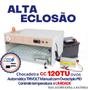 Imagem de Chocadeira Elétrica ALTA ECLOSÃO Automática 120 ovos Trivolt Manual Controlador de Temperatura e Umidade PID com 4 ventiladores e ovoscópio