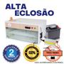 Imagem de Chocadeira Elétrica ALTA ECLOSÃO Automática 120 ovos Trivolt manual Controlador de Temperatura PID com 4 ventiladores e ovoscópio