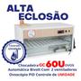 Imagem de Chocadeira Elétrica ALTA ECLOSÃO Automática 60 ovos Bivolt com  Controlador de Temperatura e Controle de Umidade PID com 2 ventiladores com ovoscópio