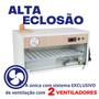 Imagem de Chocadeira Elétrica ALTA ECLOSÃO Automática 60 ovos Bivolt com  Controlador de Temperatura e Controle de Umidade PID com 2 ventiladores com ovoscópio