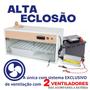 Imagem de Chocadeira Elétrica ALTA ECLOSÃO Automática 60 ovos Trivolt Manual Controlador de Temperatura PID com 2 ventiladores e ovoscópio