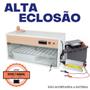 Imagem de Chocadeira Elétrica ALTA ECLOSÃO Automática 60 ovos Trivolt Manual Controlador de Temperatura PID com 2 ventiladores e ovoscópio