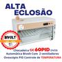 Imagem de Chocadeira Elétrica ALTA ECLOSÃO Automática Bivolt PID com 2 ventiladores 60 ovos com Ovoscópio 