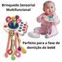 Imagem de Chocalho Educativo Brinquedo Sensorial Bebe Atividades Montessori Estimula Sentidos Coordenação Menino Menina