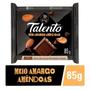 Imagem de Chocolate Meio Amargo com Amêndoas TALENTO 85g