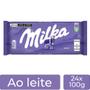 Imagem de Chocolate Milka Leite Alpino Barra Kit com 24 Unid de 100g