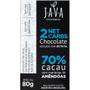 Imagem de Chocolate Vegano 70% Low Carb Eritritol Java 80g Caixa Com 6