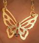 Imagem de choker  Butterfly banhado a ouro 18k.