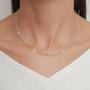 Imagem de Choker Colar Feminino Elos Coração Prata 925 Legítima 45C