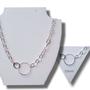 Imagem de Choker Colar Gargantilha Corrente Semijoia Dourada Ouro18/Prata 925 1pç /garantia de 1 ano