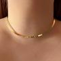 Imagem de Choker de Aro Liso Susie Banhado a Ouro 18k