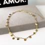 Imagem de Choker Denise Corrente Fio palito com chapinhas redondas banhada em ouro 18k