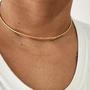 Imagem de Choker Fio Torcido 2,5mm - Fecho Canhão - 40cm - Ouro 18k - Gardenia Joias