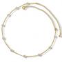Imagem de Choker Gargantilha Perolas e Corrente Banhada Ouro 18k Semijoia