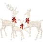 Imagem de Christmas Deer Family Set Best Choice Products de 5 pés com LED 360