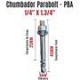 Imagem de Chumbador Parabolt PBA 1/4 x 1.3/4 com Porca  Arruela 100 Un