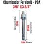 Imagem de Chumbador Parabolt PBA 3/8 x 3.3/4 com Porca e Arruela 10 Un
