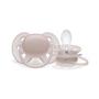 Imagem de Chupeta Avent Silicone Ultra Soft 6-18m T. 2 Cinza SCF092/51