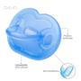 Imagem de Chupeta Silicone Dupla Lolly Azul e Transparente 0 à 6 meses