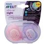 Imagem de Chupeta Ultra Air 0-6 meses menina noturna Night time fluorescente Philips Avent SCF376/12 dupla